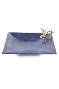 Lapis Platter - Deer or Dragonfly