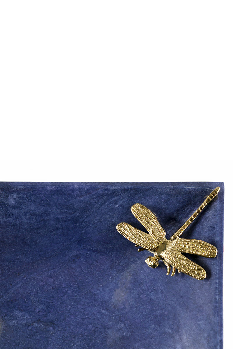 Lapis Platter - Deer or Dragonfly