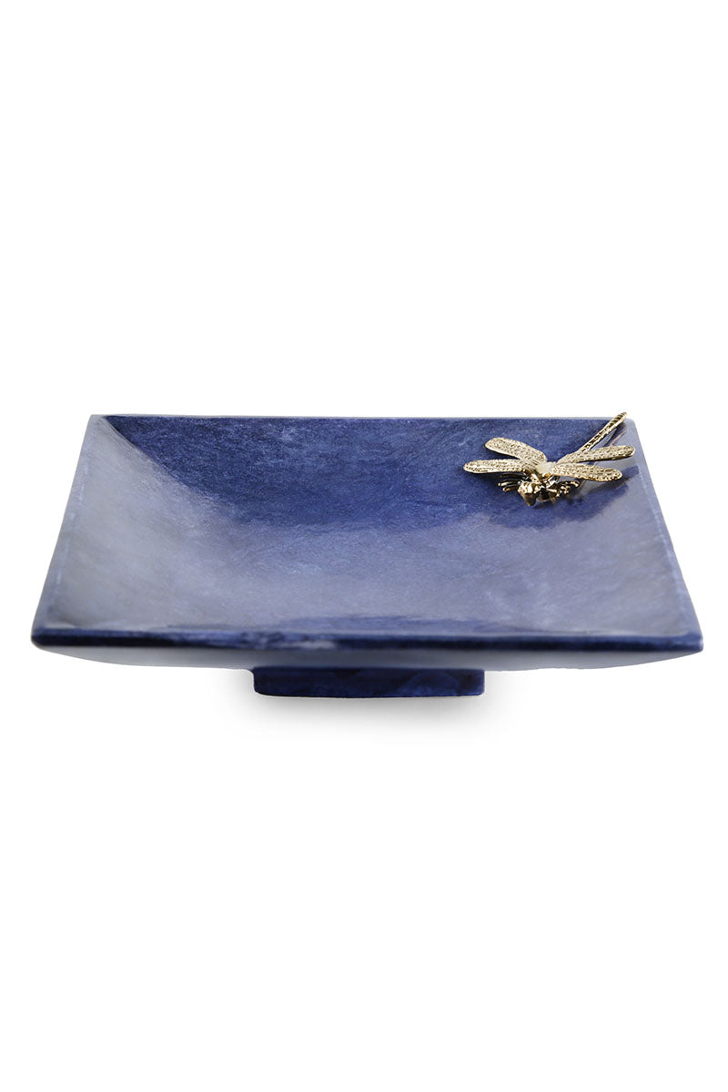 Lapis Platter - Deer or Dragonfly